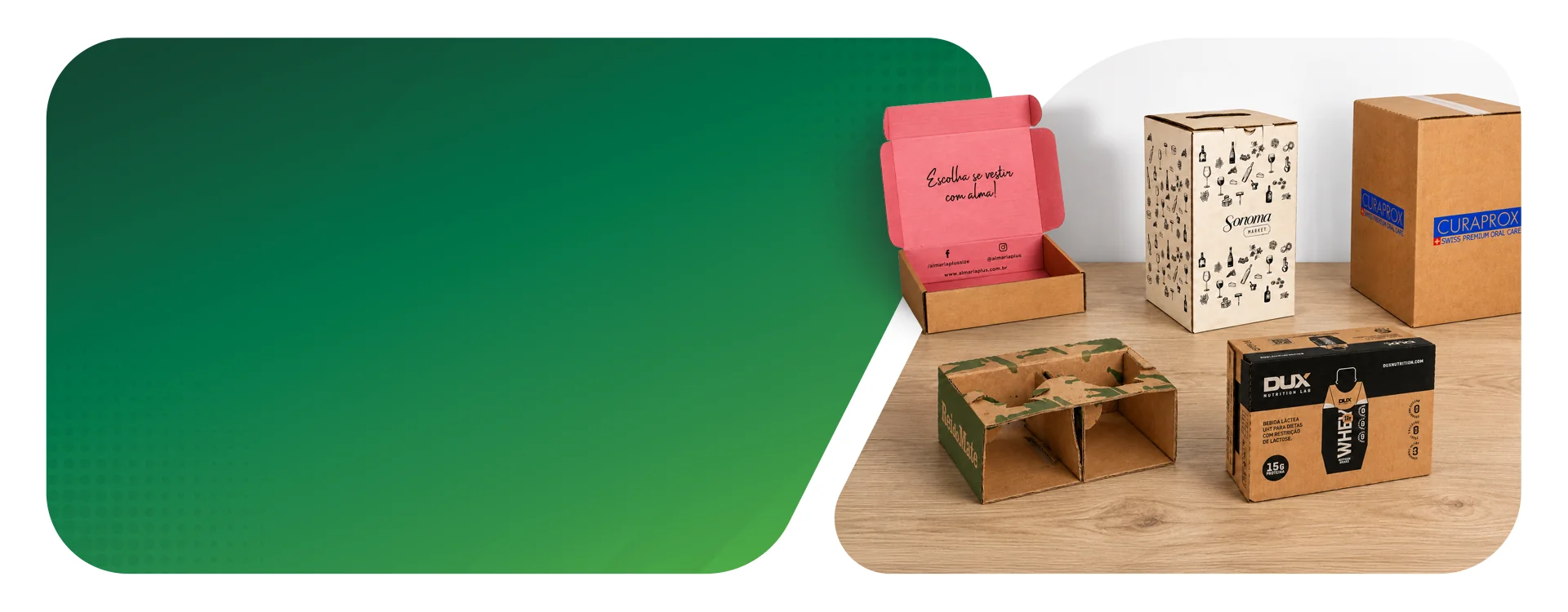 Caixas de papelão personalizadas