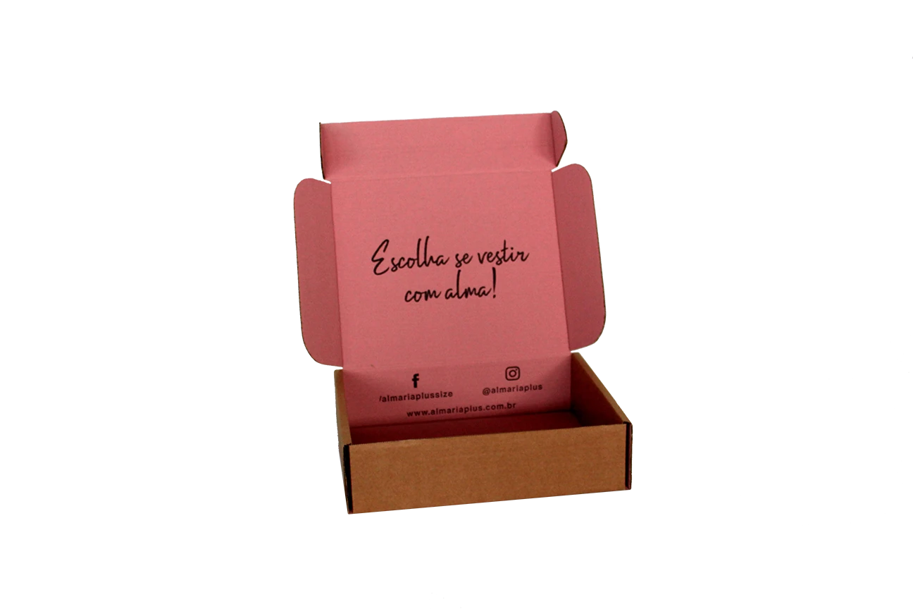 Caixa de papelão personalizada